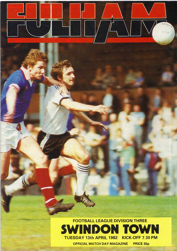 <b>Tuesday, April 13, 1982</b><br />vs. Fulham (Away)